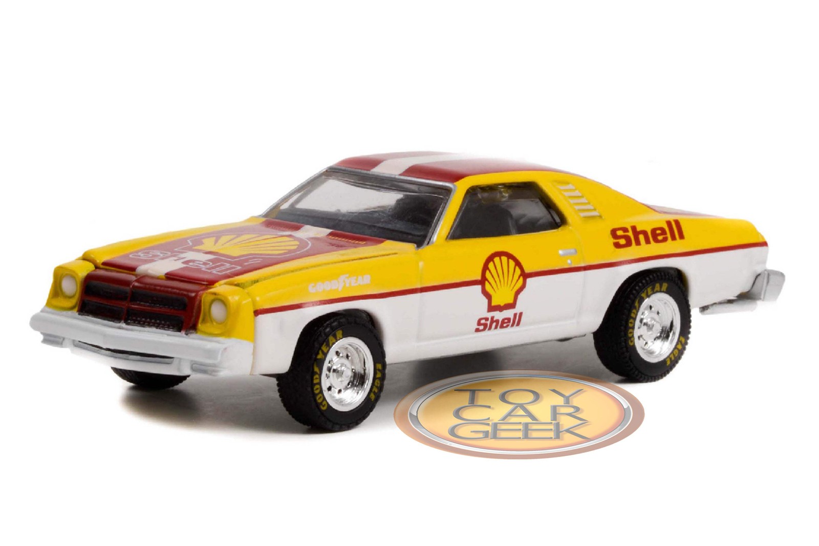 Greenlight Chevrolet Chevelle Shell Laguna 1975 1:64 28100B