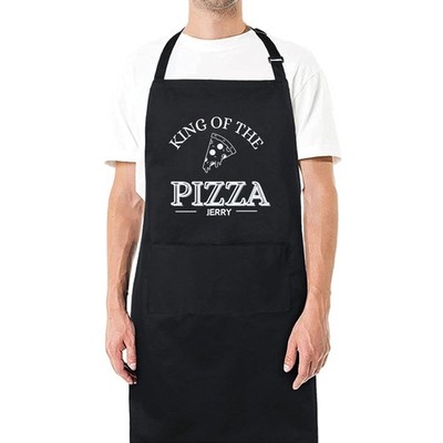 Personalisierte Pizzaschürze mit Namen individuelle Namensschürze für Pizzaliebhaber Hausköche