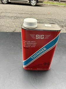 NOS Quart Thinner Sig Dope For RC Balsa Model Airplane Kit
