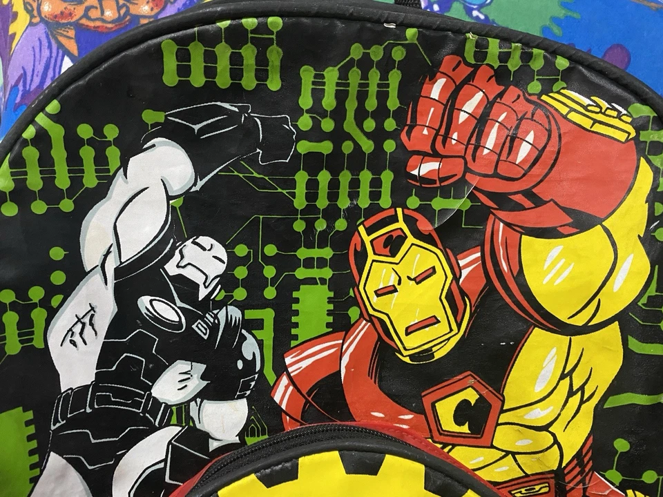 Mochila de colección 1995 Marvel Entertainment serie animada Iron Man máquina de guerra Foto 4 de 4