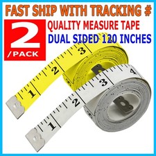 2PCS 120" Body Measuring Ruler Sewing Cloth Tailor Tape Measure Seamstress Soft