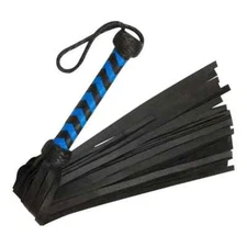 Genuine Cowhide Leather Flogger | Thick 25 Tails | Heavy Thuddy Impact Whip