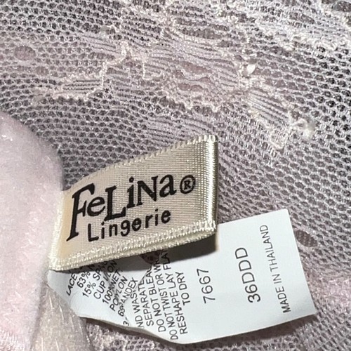 Felina Lingerie #7667 36DDD Pink Lace Underwire Bra - Picture 4 of 4