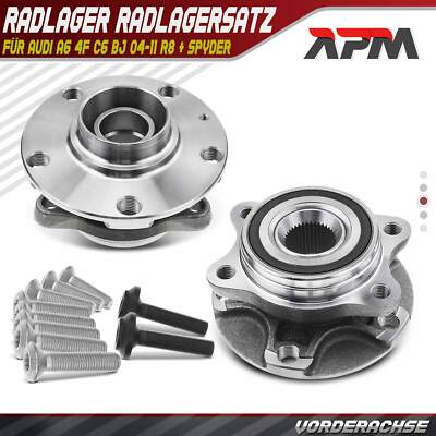 2x Radnabe Radlagersatz Vorne L+R für Audi A6 4F2 4F5 4FH R8 422 427 2004-2015