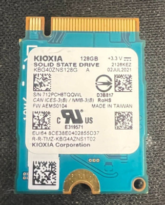 Solid State Drive KIOXIA BG4 KBG40ZNS128G 128 GB Solid State Drive SSD