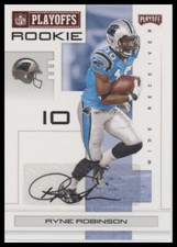 2007 Playoff NFL Playoffs #172 Ryne Robinson Signatures Red 96/100