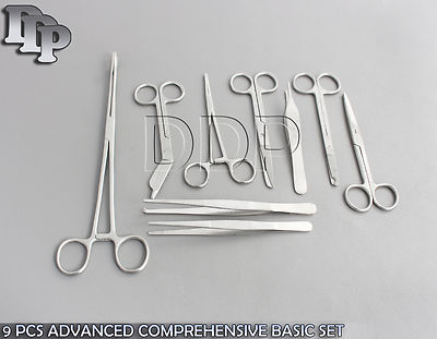 9 Pcs Advanced Basic Dressing Surgery Set Kit Surgical Ins Ds-728