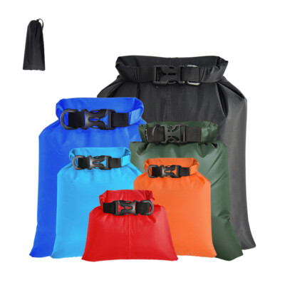 6Stk/Set Dry Bag Wasserdicht Seesack Trockentasche Packsack Roll Beutel DHL