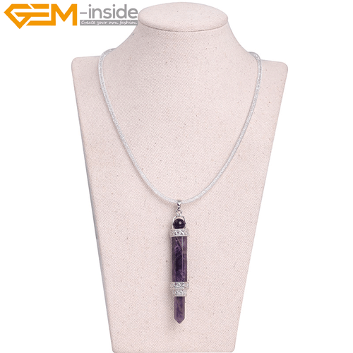 Ciondolo Gioielli Cristallo Quarzo Naturale Chakra Rabdomante Collana Reiki - Foto 5 di 24