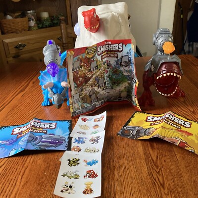 Zuru Smashers T-Rex Dino Island.  2 Dino s and Giant Skull Tested!