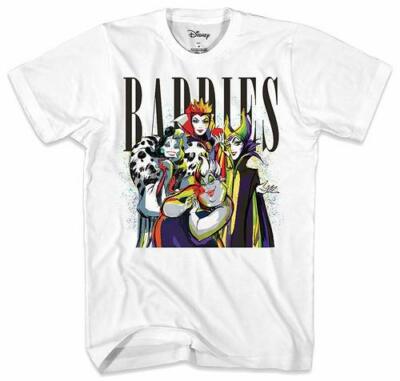 Disney Villians Baddies Graphic Design Maleficent,Queen,Cruella,Ursla T Shirt  
