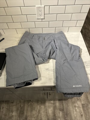Columbia Women's Gray  Insulated Ski Pants Size XL Worn Once