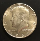 Kennedy Half Dollar, 1966, 40% Silver, Circulated, 50c Coin