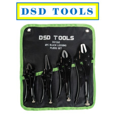 DSD TOOLS 4PC Locking Pliers Set 5" 6.5" 7"  10" - Mole Vice Clamp Grips  DS1265