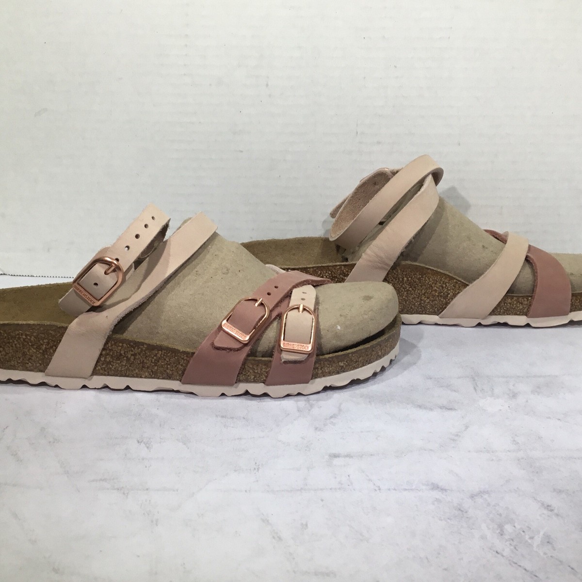 Birkenstock Women's Size 7 Narrow Blanca Rose/Old Rose Suede