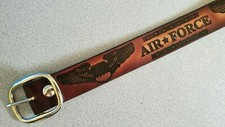 United States AIR FORCE Genuine Leather Belt  Belt Buckle
