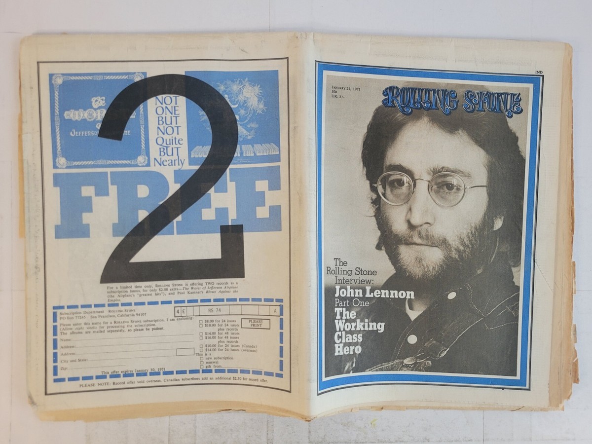 ROLLING STONE x 2 John Lennon Interview Pts. 1 & 2 (1970 - 1971
