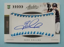 2020 Panini Absolute Zach Collins Auto Sweet Spot Rookie RC #149 Card /50