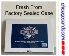 2022 Leaf Stitches & Slabs Baseball Hobby Box 1 AUTO Jersey & 1 Buyback Card