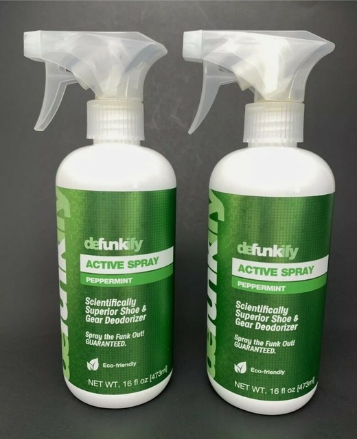 Defunkify Shoe Sports Gear Deodorizer Peppermint Active Spray Eco