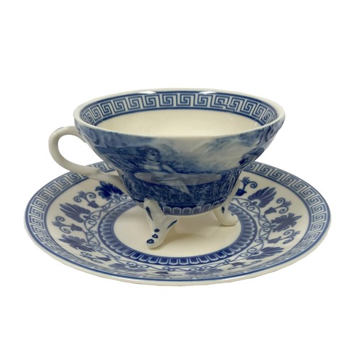 Juego de té de porcelana de 16" azul Liberty con bandeja - reproducción antigua - Imagen 5 de 6