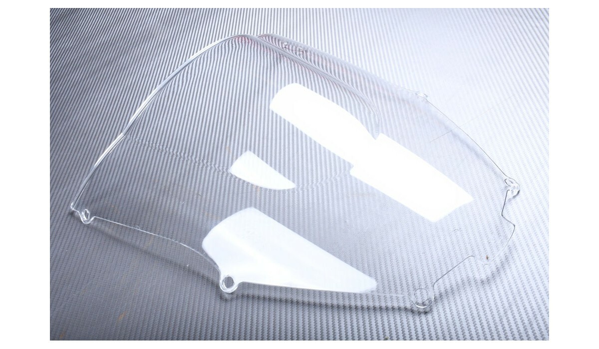 Pare-brise Kawasaki ZX9R avec vitre carbone blanc pour moto routière 2001 2002