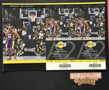 2009 Los Angeles Lakers 1st Round Tickets Full Game 2 Kobe Bryant Unused Vs Jazz