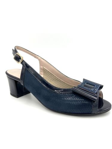 Cinzia Soft Femme Chaussures Sandali con tacco Cérémonie MM285056 Bleu - Picture 1 of 6