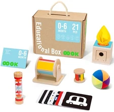 TOOKYLAND Early Learning Toy Bundle, 6 in 1 Box Educational Montessori Play Set