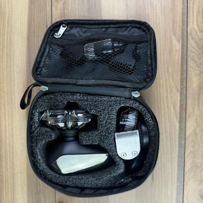 Kibiy MS-672 Electric Razor Shavers Mens Black LED Display Rotary