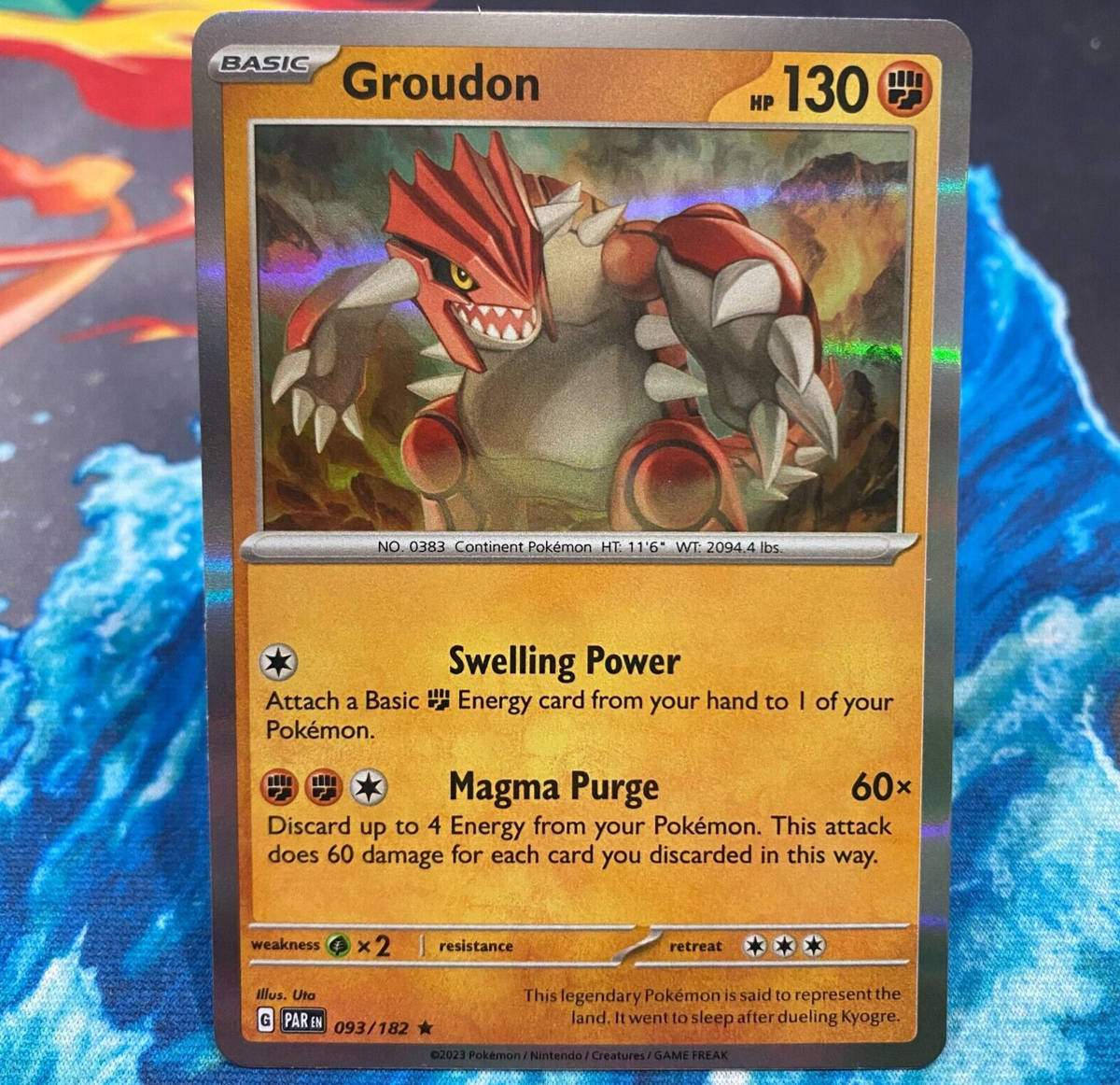 Groudon Holo Rare Pokemon Card Paradox Rift 093/182 NM | eBay