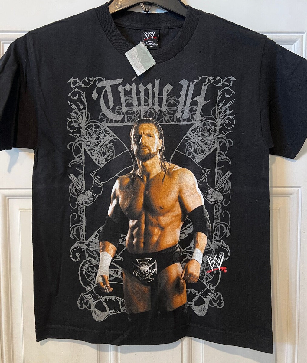 Triple HHH Youth WWE T-shirt - Licensed WWE- Screen Printed Shirt 