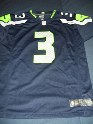 NFL Players Nike Youth Seattle Seahawks Russell Wilson #3 Jersey L Gently Used
