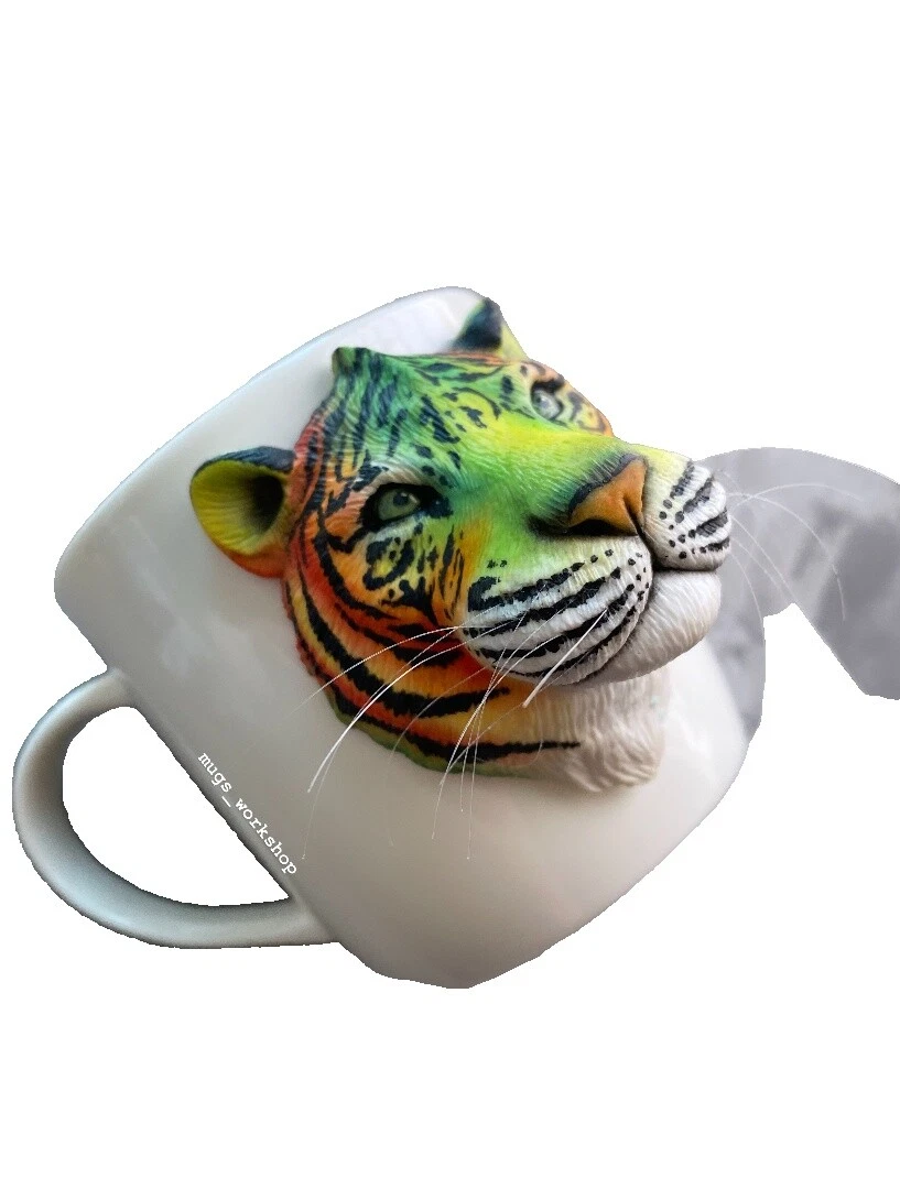Tazas y platillos Handmade animal print