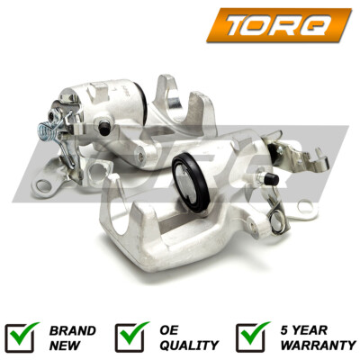 Torq 2X REAR BRAKE CALIPERS FOR VW GOLF 03-13 EOS 06-15 JETTA 05-10 MF136L+RVW