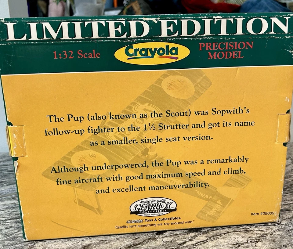 Gearbox Collectible Mint Precision Series Crayola Airplne -new  - Image 3 of 4