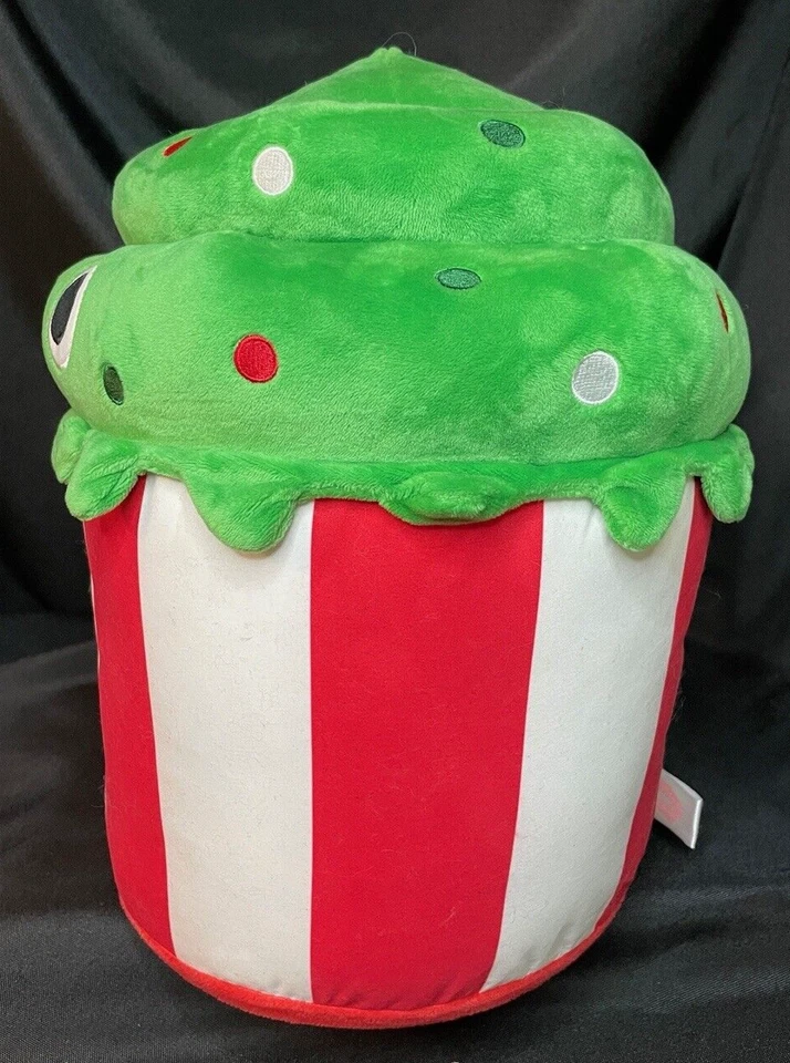 Yummy Time JoJo Green Christmas Sprinkles Cupcake Plush 11" Soft Eyes Kidrobot - Image 2 of 4