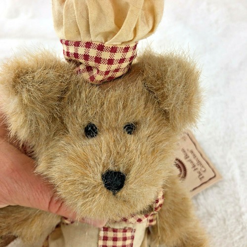 Boyd's Bears Cookie Bearchild, Jointed Plush Bear w/ Apron, 10", 1988-2003 - Picture 3 of 8