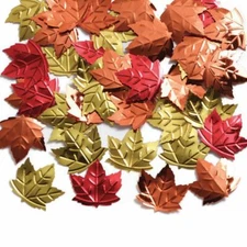 Maple Leaves Foil Confetti .5 oz Thanksgiving Fall