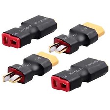 4pcs Deans T-Pug to XT60 Adapter Female Male Connector for RC Lipo Battery ESC