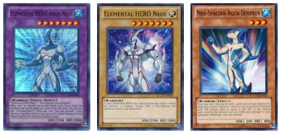 Elemental HERO Aqua LCGX Fusion: Elemental Hero Neos + Neo-Spacian