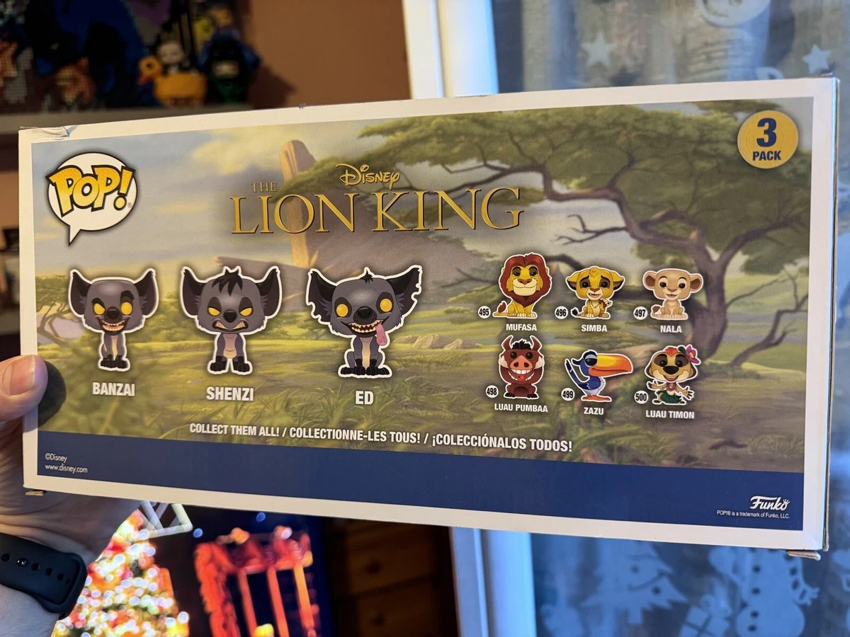 Funko Pop Disney The Lion King Banzai Shenzi Ed 3 Pack Neuf
