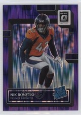 2022 Panini Donruss Optic Rated Rookie Purple Shock Prizm Nik Bonitto #270 0ma6