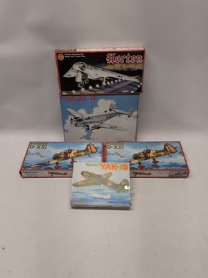Lot(5) 1:72 Pioneer 2 Model Kit Beechcraft Horton Yak-15 Fokker New Sealed Parts