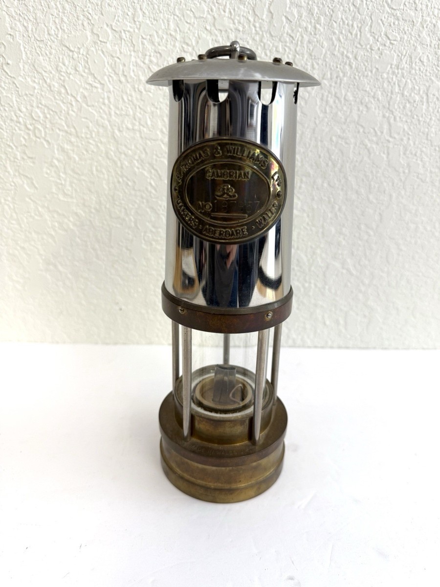 E Thomas Williams Limited Cambrian Brass Miners Oil Safety Lamp