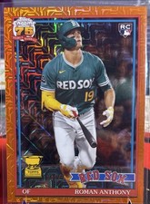 2026 Topps Series 1 75th Anniversary Orange Mojo /25 Roman Anthony Rookie RedSox