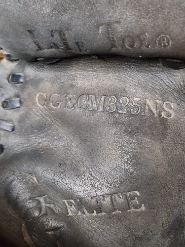 Guante de oro Rawlings Elite GG Guante de receptor tiro derecho diseño profesional GGECM325N - Imagen 5 de 8