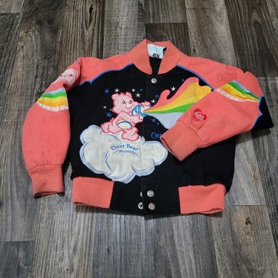 Care Bears Nascar Rainbow Jacket Girls Youth Size Xs (Stains)