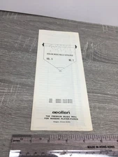 QRS Aeolian Player Piano Rolls Catalogs Vintage Lot Small Brochures Vol 5 No 2