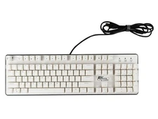ROYAL KLUDGE RK920 WHITE RGB US ENGLISH FULL SIZE MECHANICAL GAMING KEYBOARD